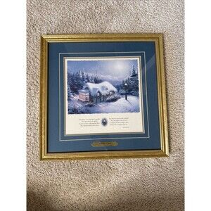 Thomas Kinkade Silent Night Framed Print 1998